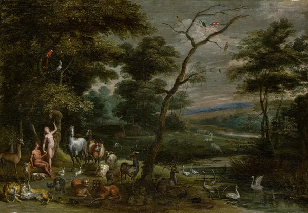 Adam and Eve in Paradise av Jan Brueghel The Elder