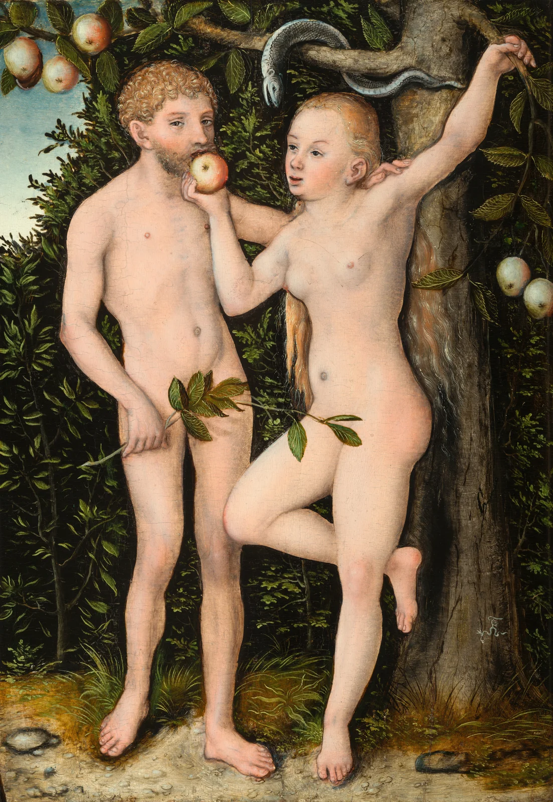 Adam and Eve av Lucas Cranach the Elder