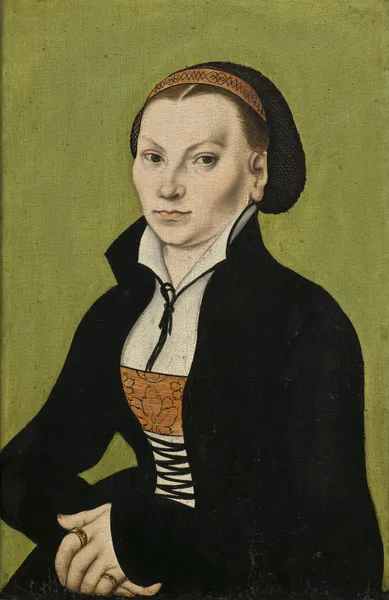 Catharina von Bora, wife of Martin Luther av Lucas Cranach the Elder