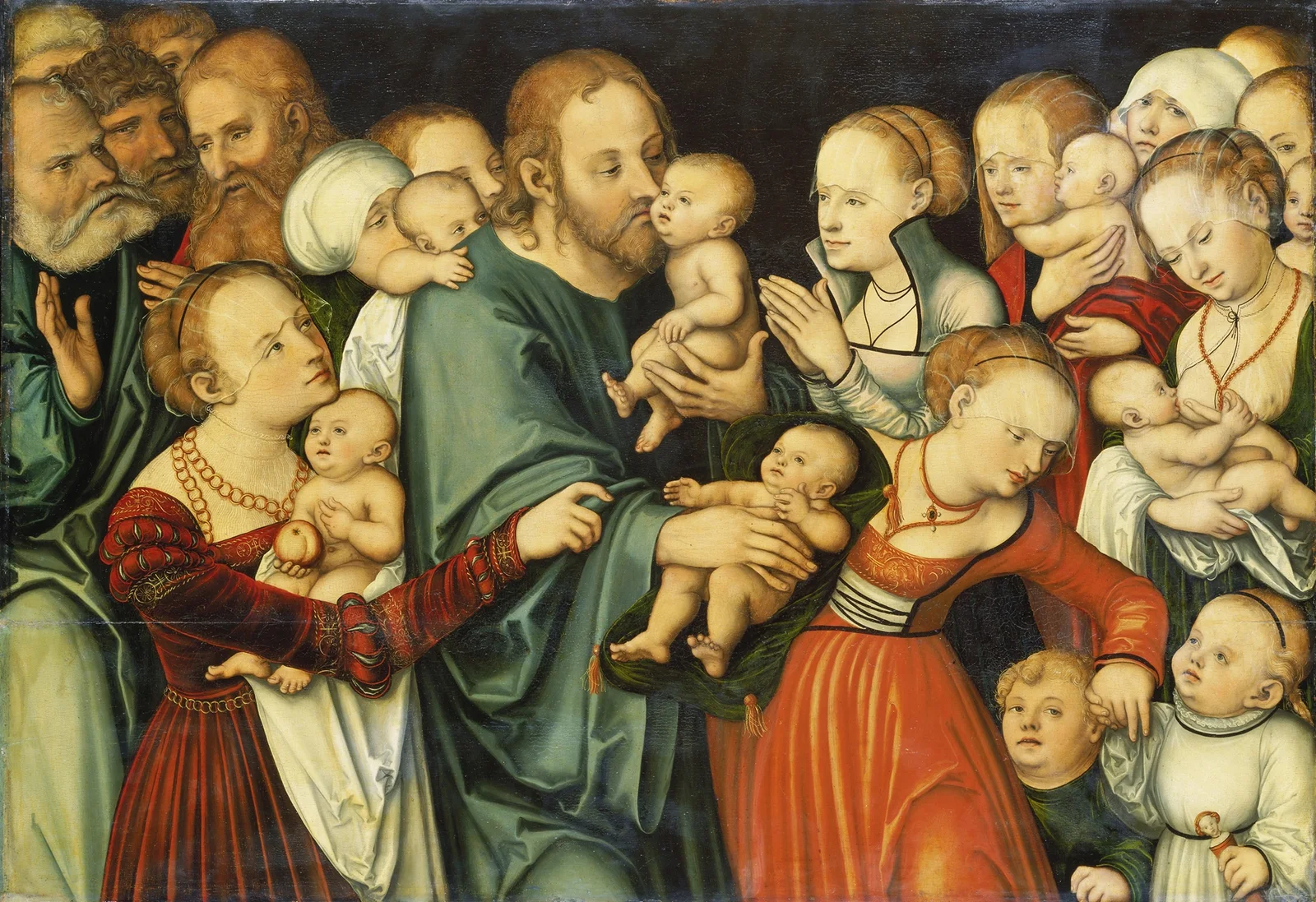 Christ Blessing the Children, 1535 av Lucas Cranach the Elder
