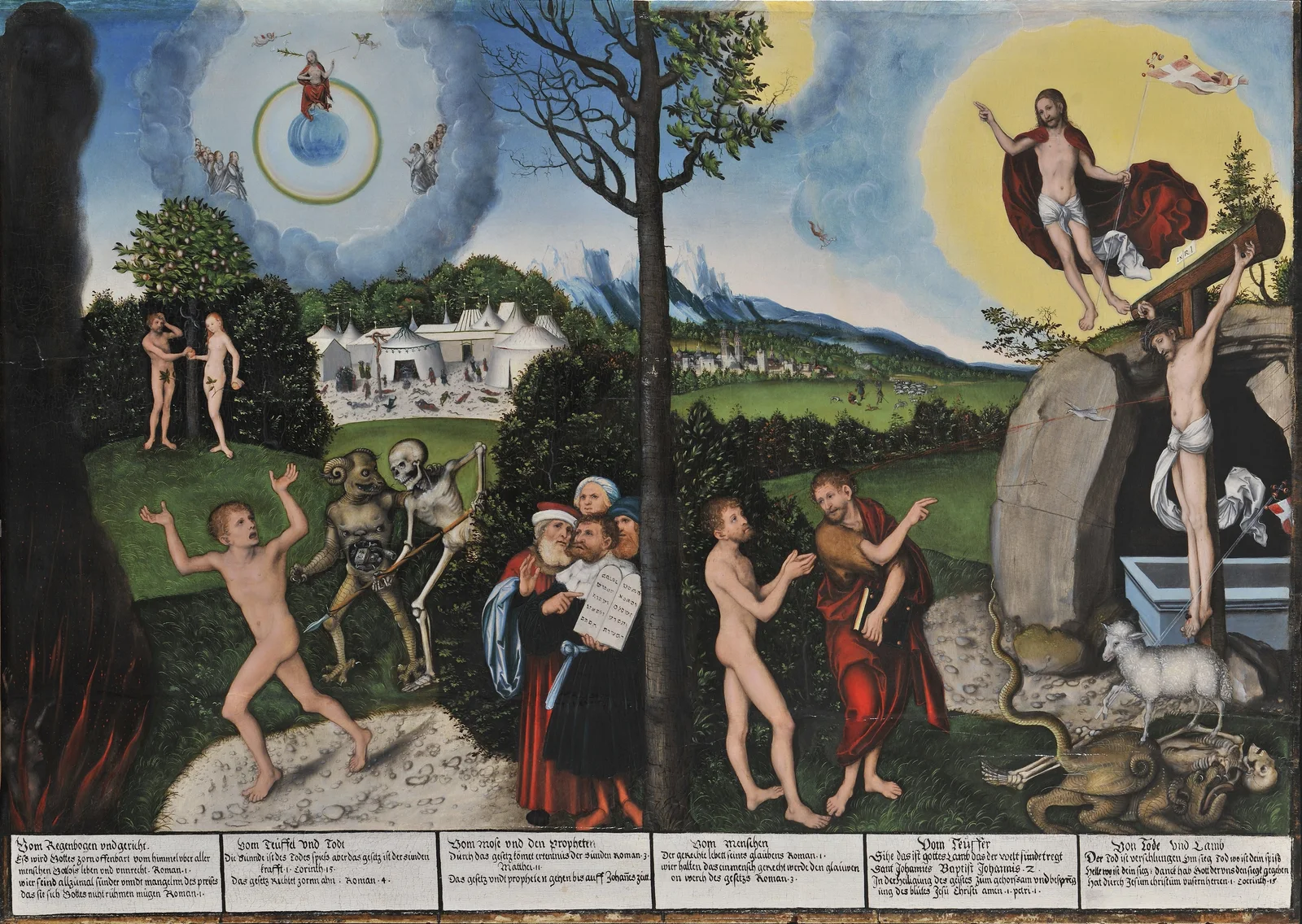 Damnation and Redemption av Lucas Cranach the Elder