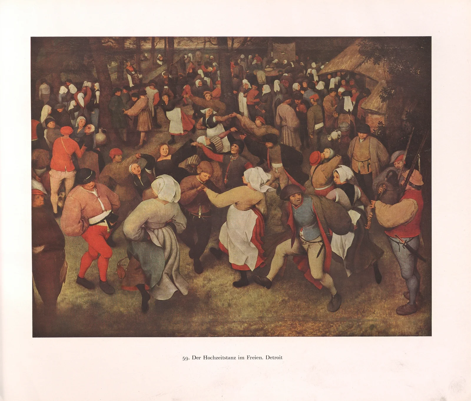 Der Hochzeitstanz im Freien av Pieter Bruegel The Elder