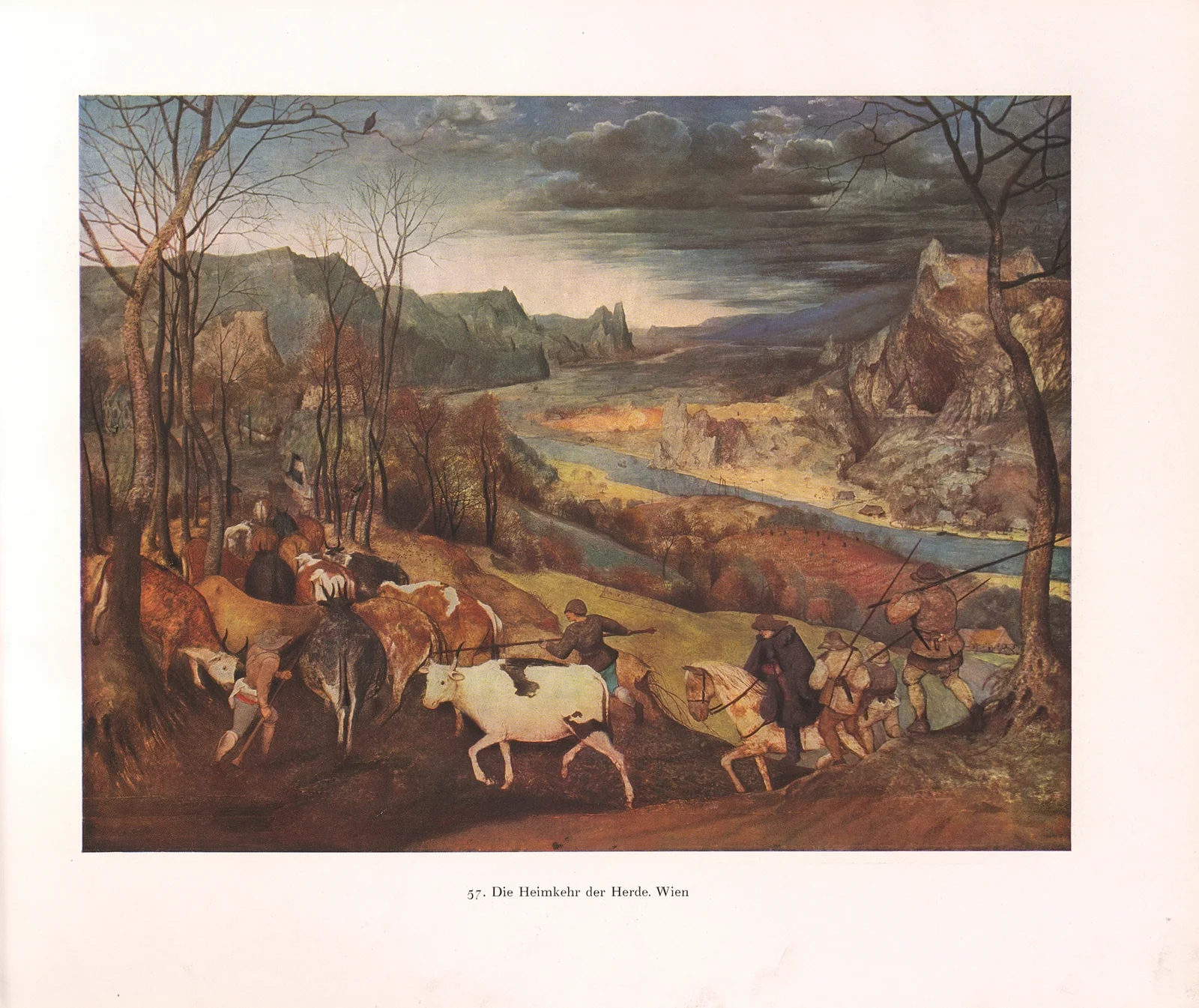 Die Heimkehr der Herde av Pieter Bruegel The Elder