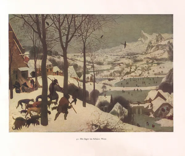 Die Jäger im Schnee av Pieter Bruegel The Elder