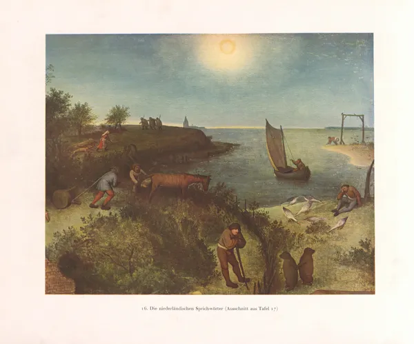 Die niederländischen Sprichwörter – nr 1 av Pieter Bruegel The Elder