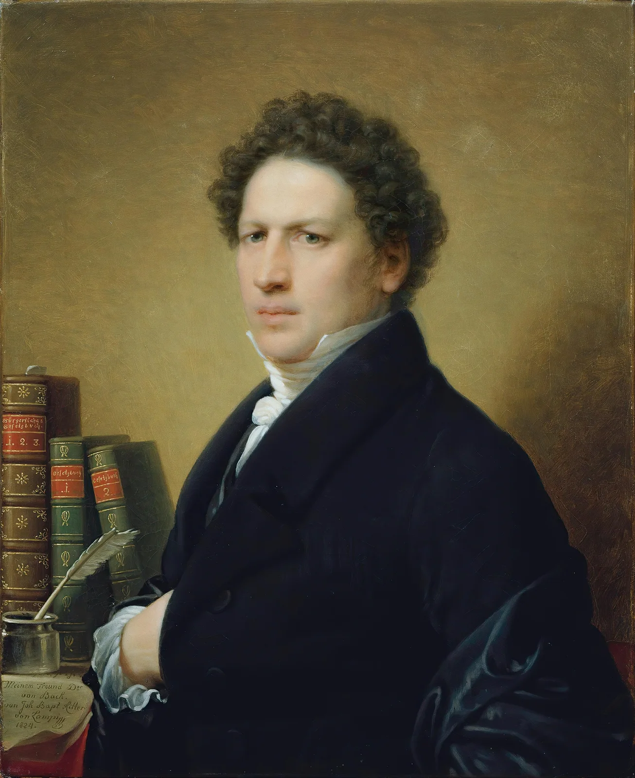 Dr. von Bach av Johann Baptist von Lampi the Elder