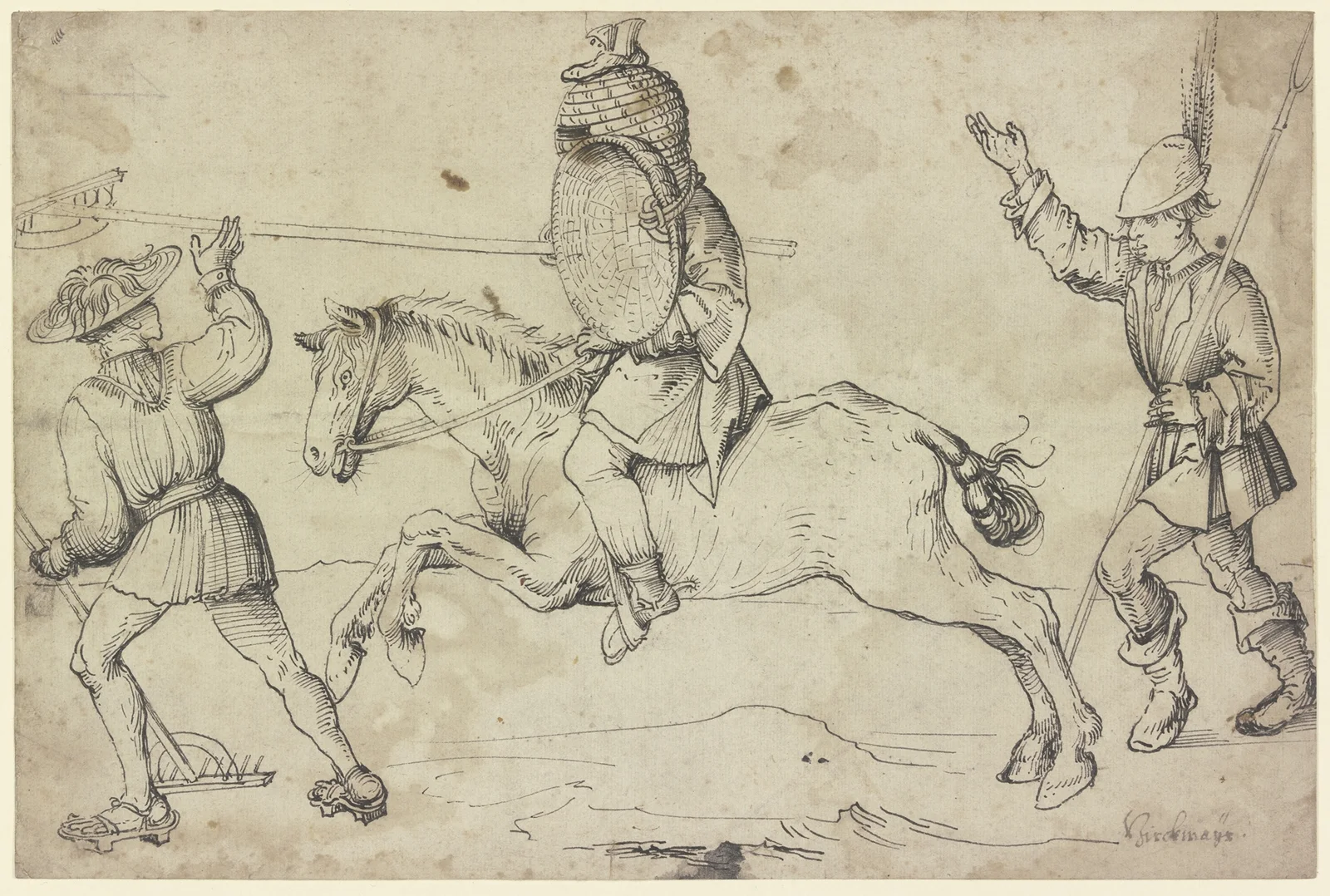 Farmer’s tournament av Hans Burgkmair The Elder