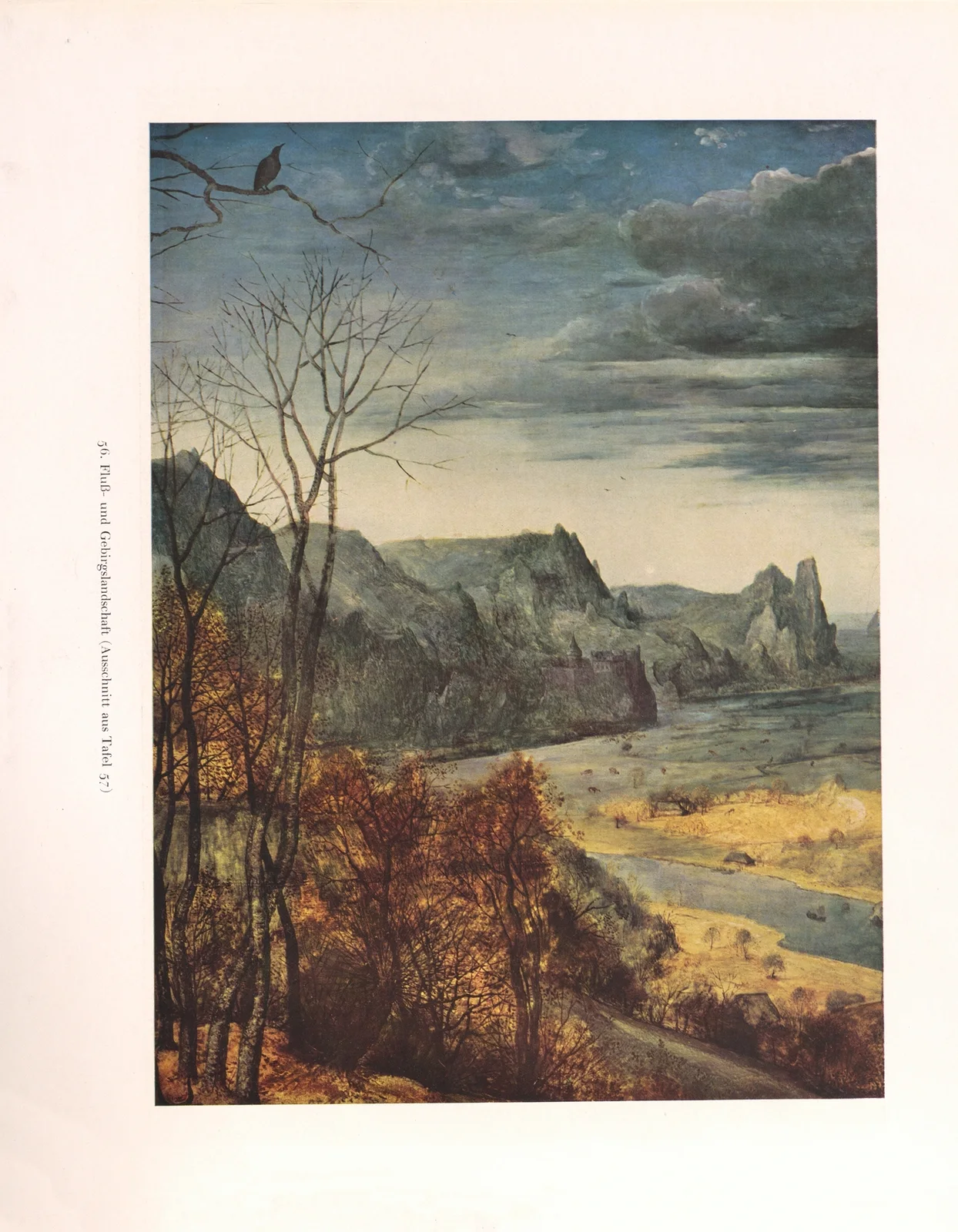 Fluß- und Gebirgslandschaft av Pieter Bruegel The Elder