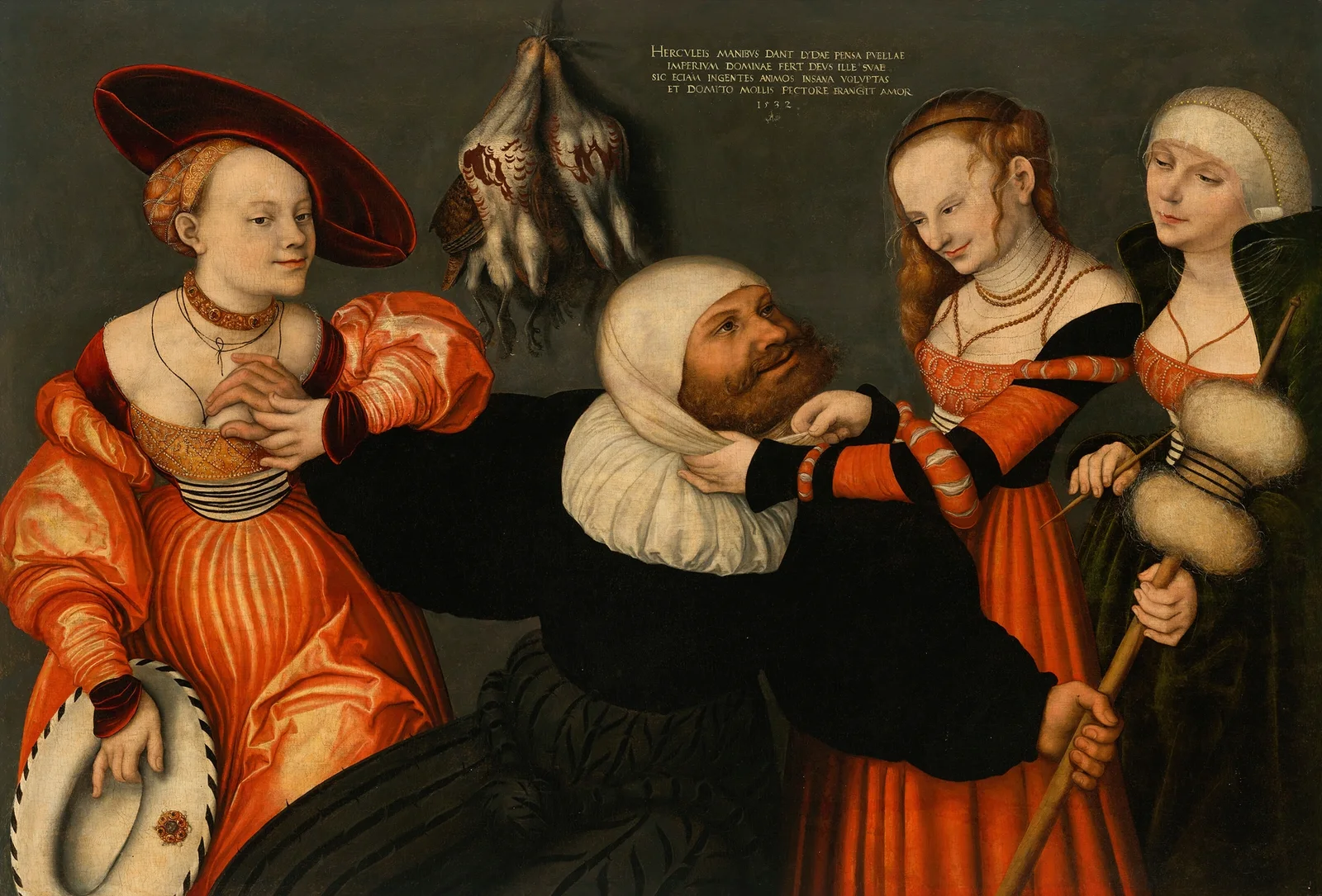 Hercules and Omphale av Lucas Cranach the Elder