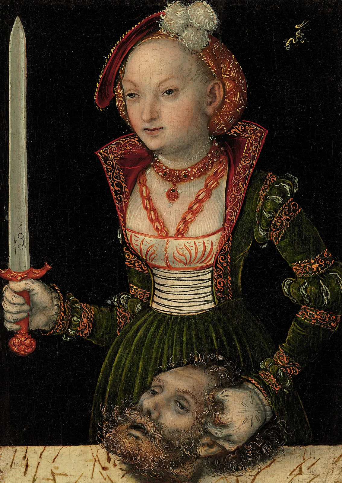 Judith and Holofernes av Lucas Cranach the Elder