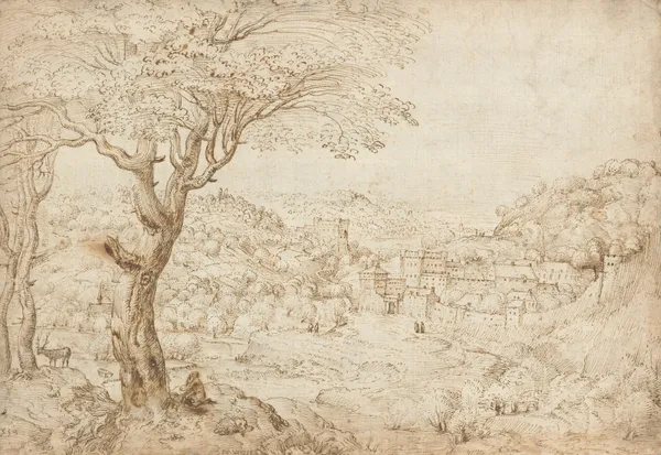 Landscape with the Penitence of Saint Jerome av Pieter Bruegel The Elder