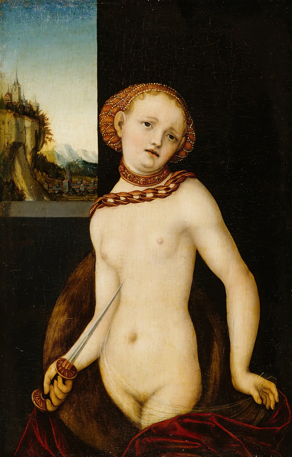 Lucretia av Lucas Cranach the Elder