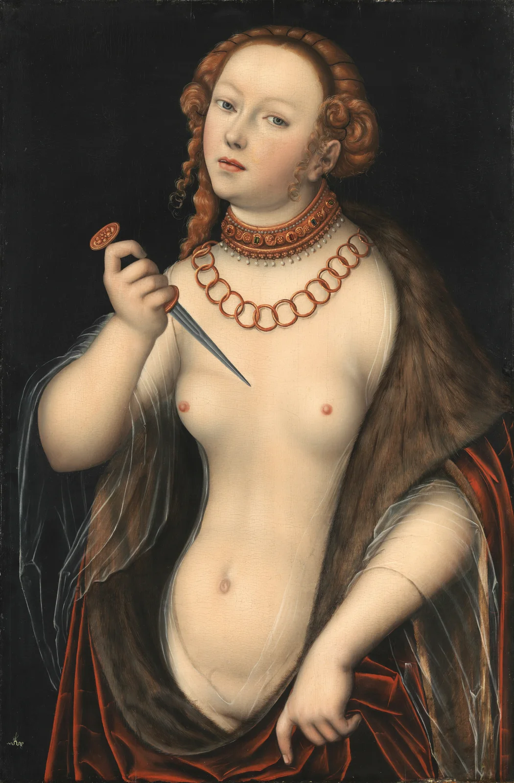 Lucretia av Lucas Cranach the Elder