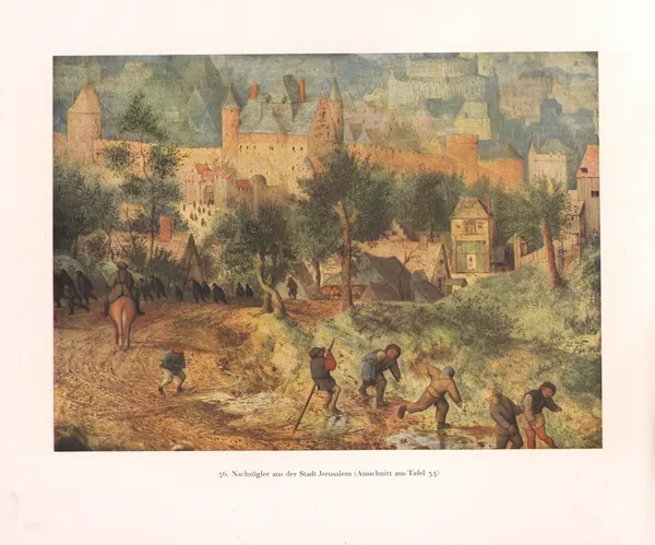 Nachzügler aus der Stadt Jerusalem av Pieter Bruegel The Elder