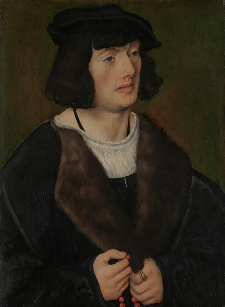Portrait of a Man with a Rosary av Lucas Cranach the Elder