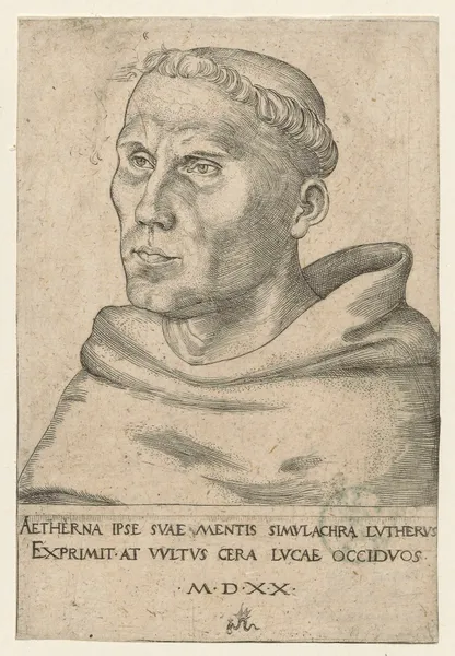 Portrait of Martin Luther as an Augustinian Monk av Lucas Cranach the Elder