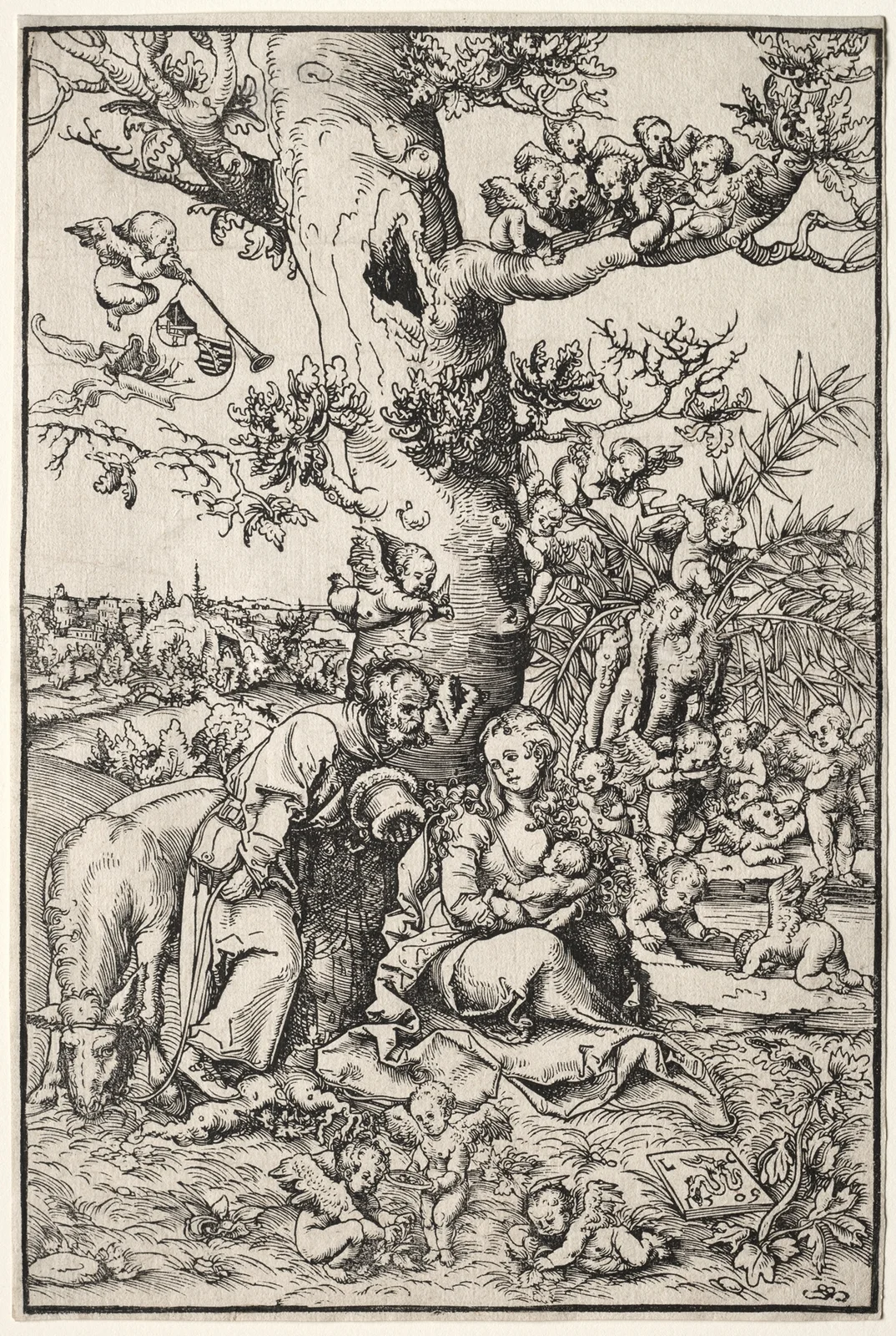 Rest on the Flight into Egypt av Lucas Cranach the Elder