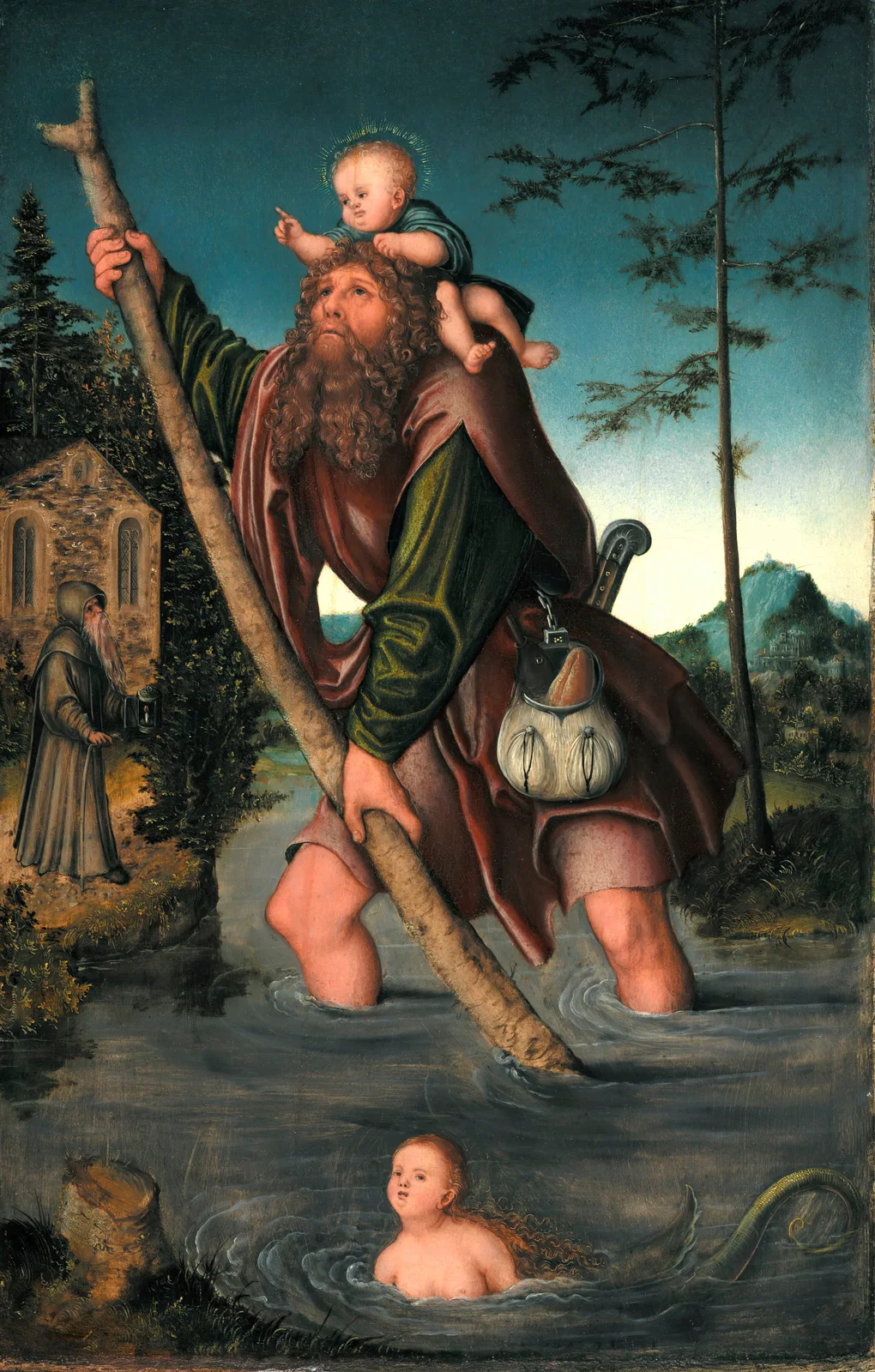 Saint Christopher av Lucas Cranach the Elder