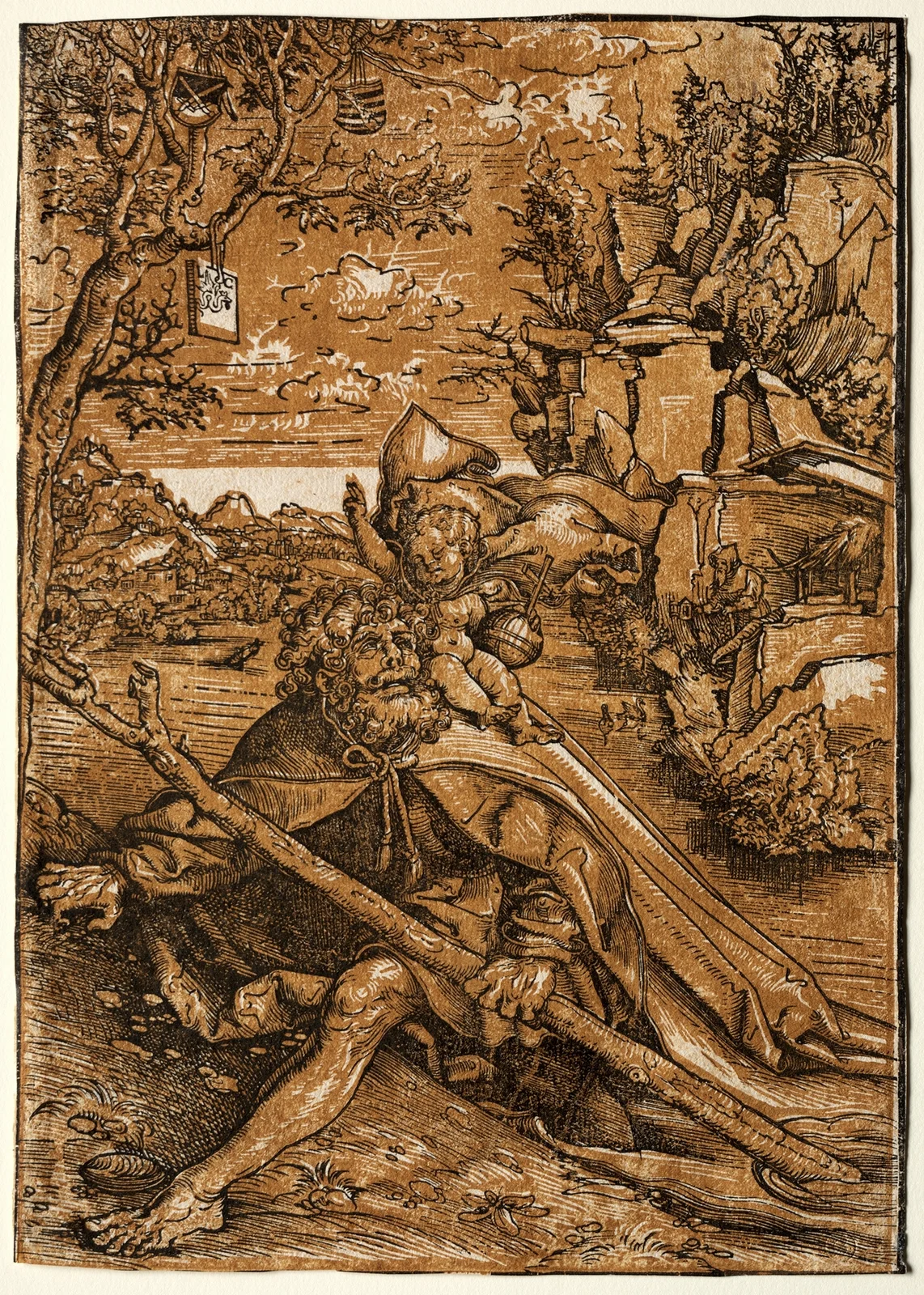 Saint Christopher av Lucas Cranach the Elder