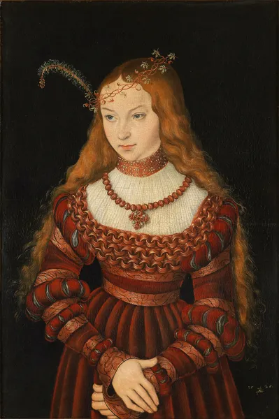 Sibylle of Cleves av Lucas Cranach the Elder