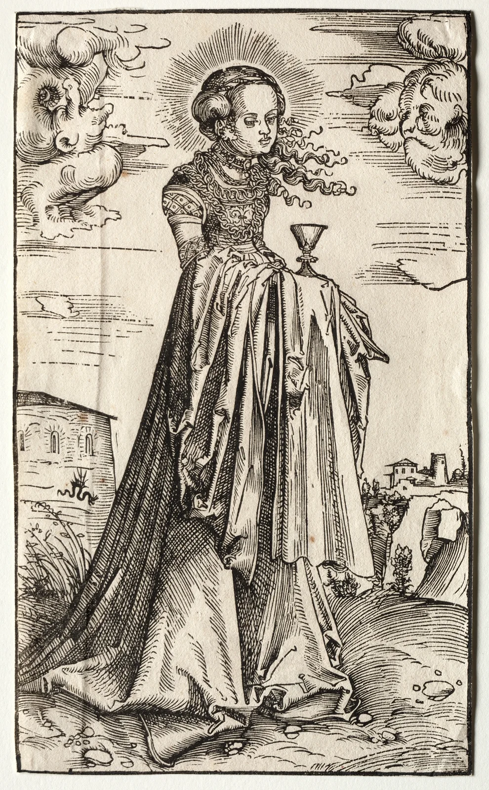 St. Barbara av Lucas Cranach the Elder