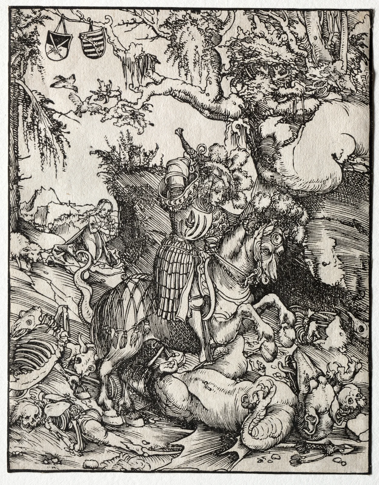 St. George Slaying the Dragon av Lucas Cranach the Elder