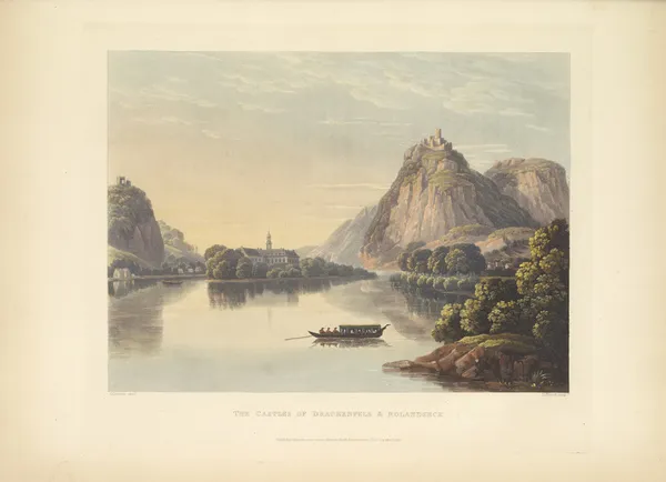 The Castles of Drachenfels and Rolandseck av Christian Georg Schütz the elder