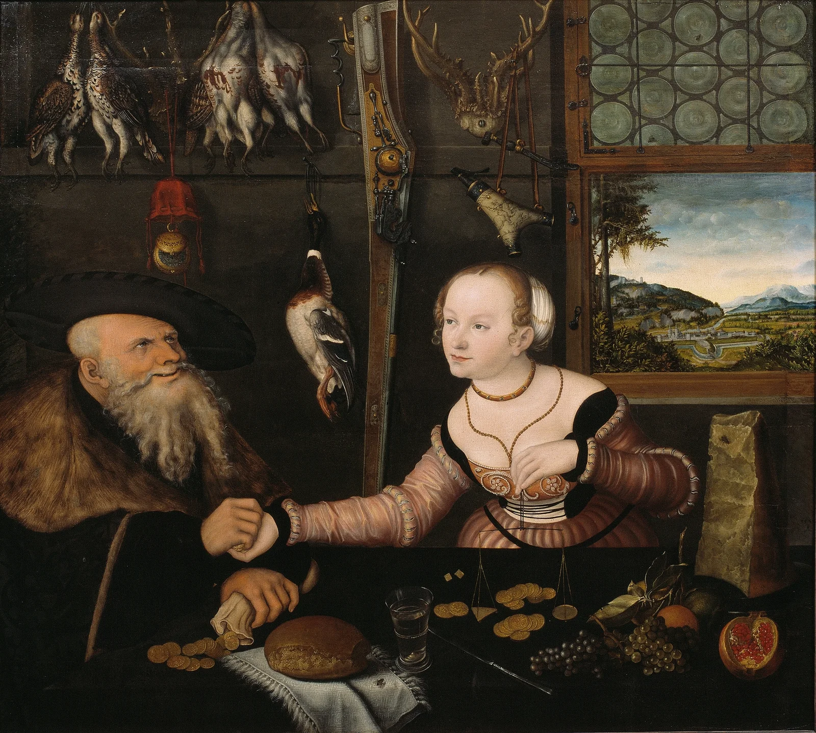 The Ill-matched Couple av Lucas Cranach the Elder