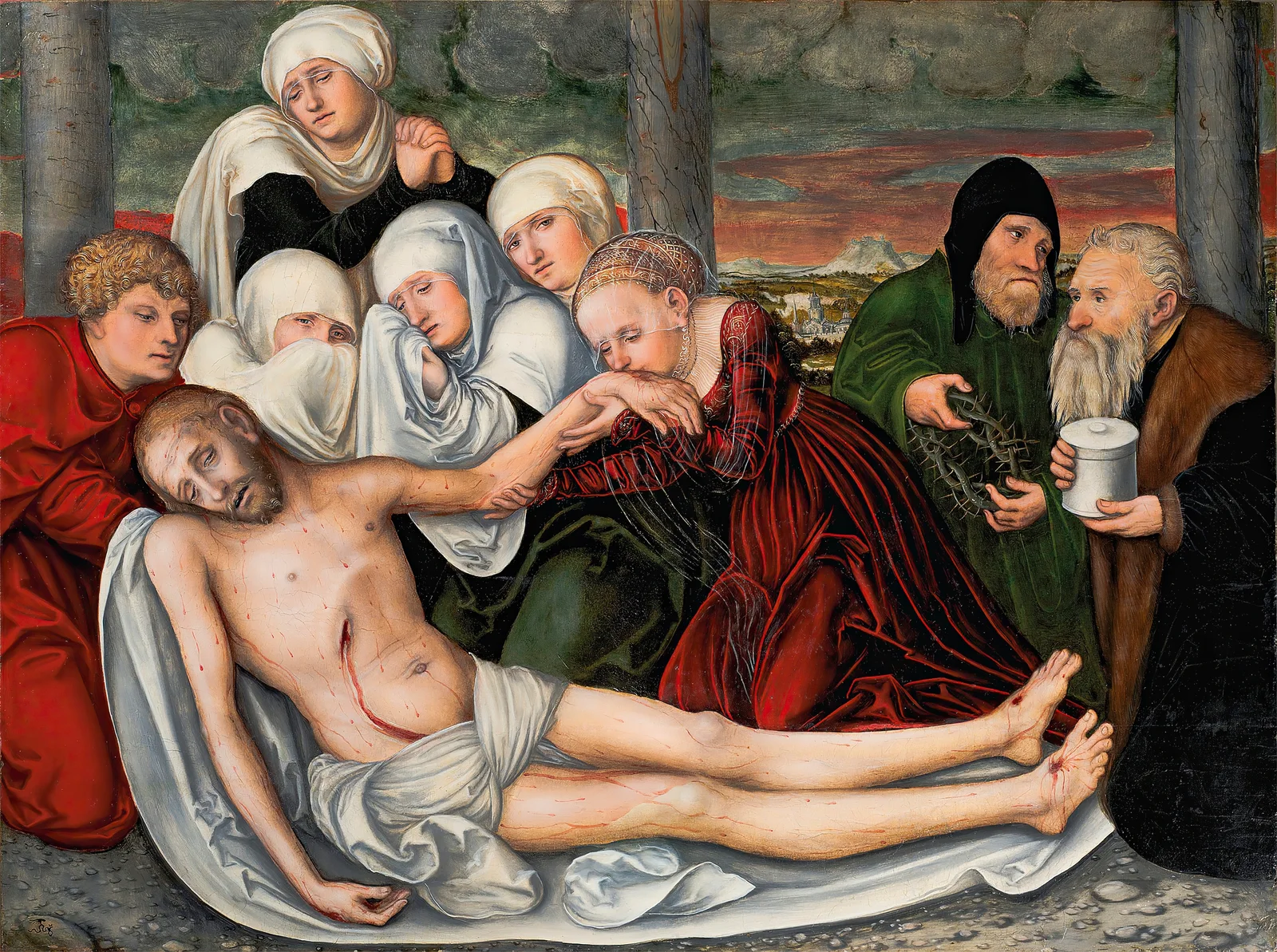 The Lamentation av Lucas Cranach the Elder