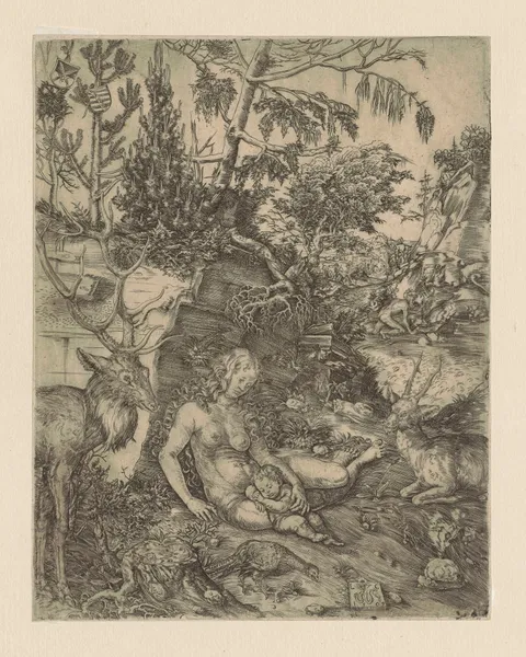 The Penance of Saint John Chrysostom av Lucas Cranach the Elder
