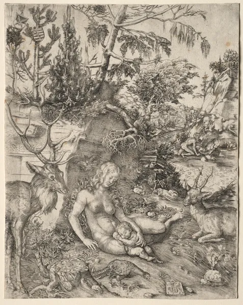 The Penance of St. John Chrysostom av Lucas Cranach the Elder