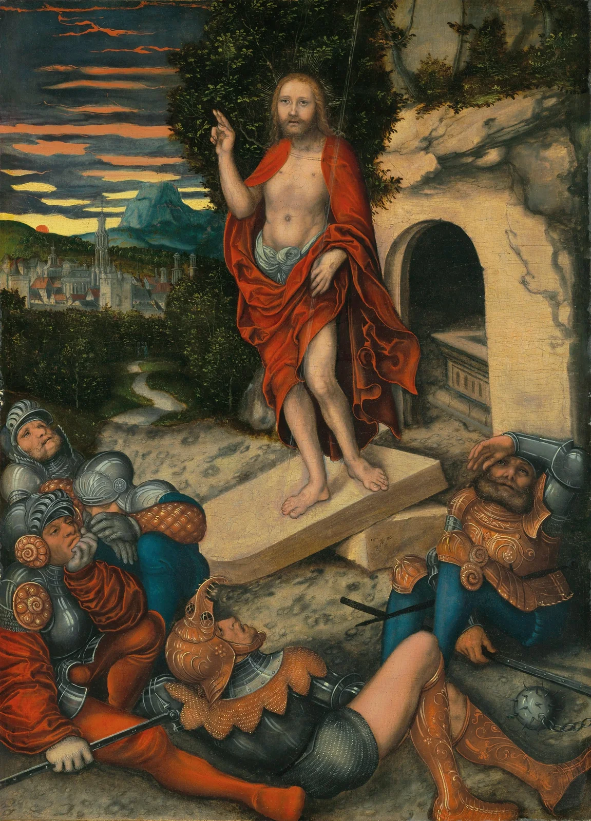The Resurrection av Lucas Cranach the Elder