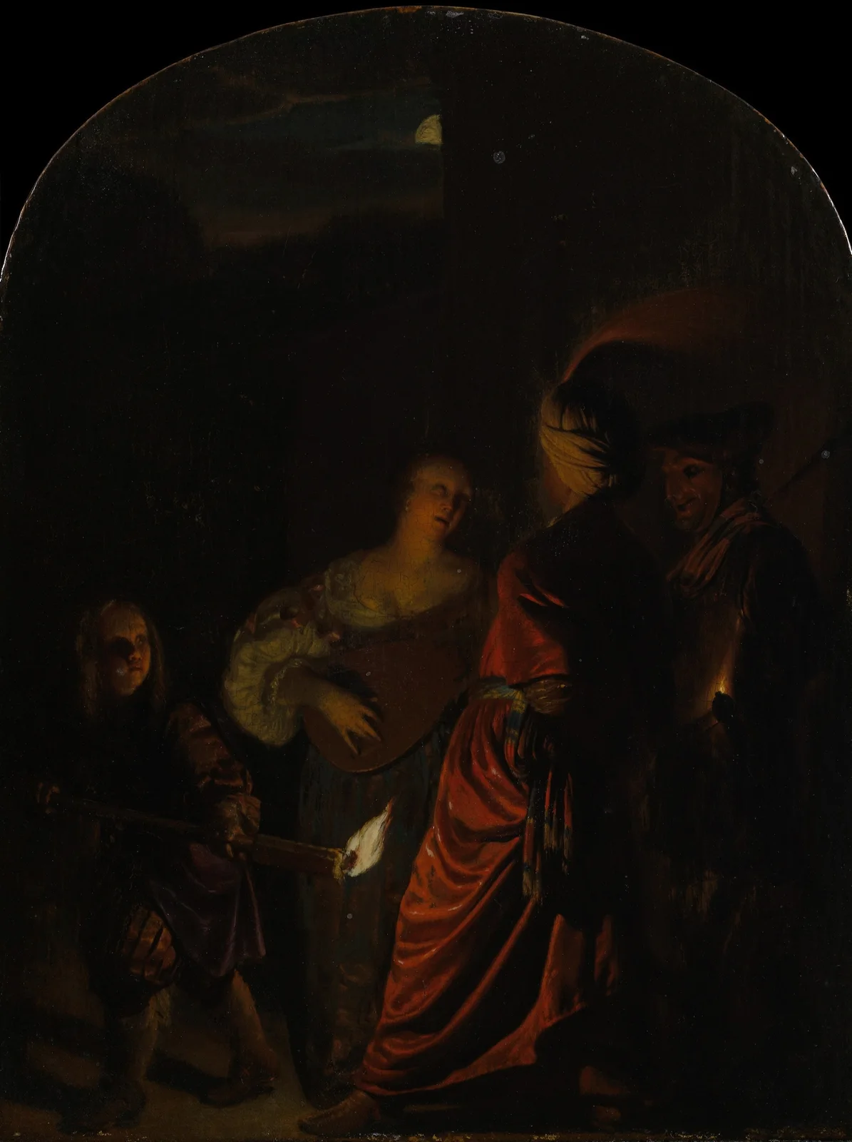 The Serenade av Frans van Mieris the Elder