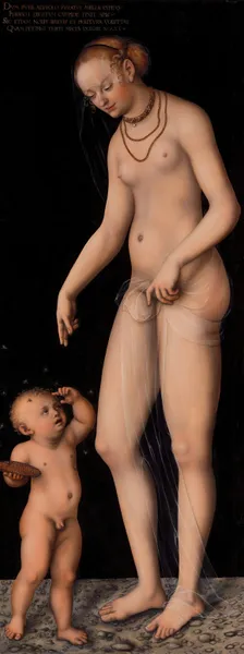 Venus with Cupid as the Honey Thief av Lucas Cranach the Elder