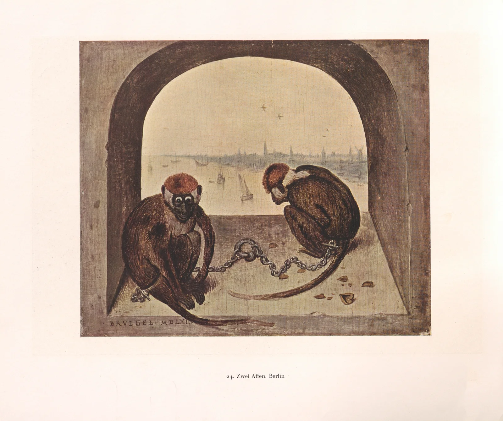 Zwei Affen (16th century) av Pieter Bruegel The Elder