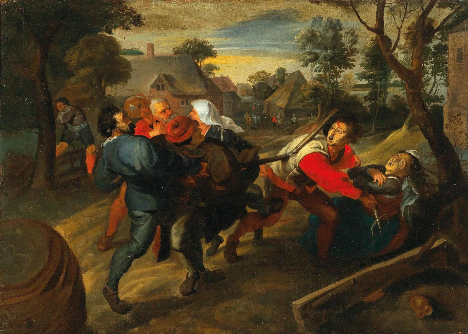 A Village Brawl av Jan Brueghel the Younger