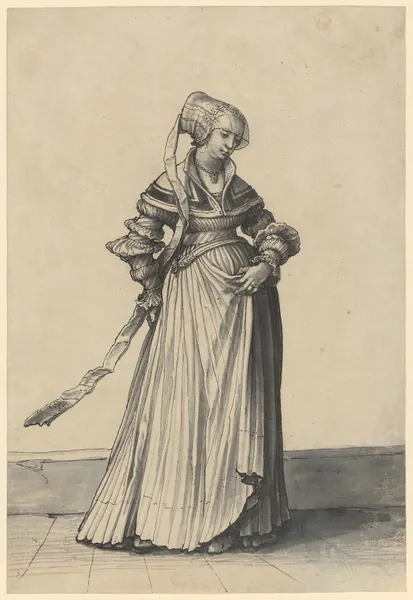 Baslerin, nach rechts gewendet av Hans Holbein The Younger