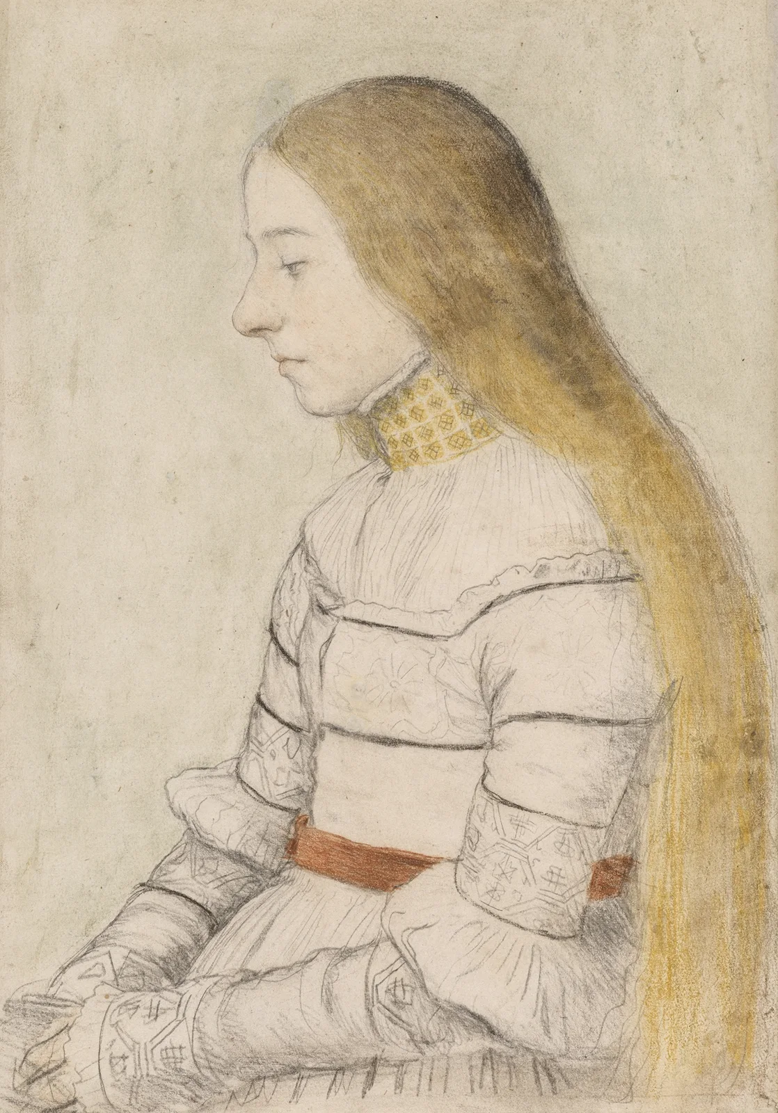Bildnis der Anna Meyer av Hans Holbein The Younger