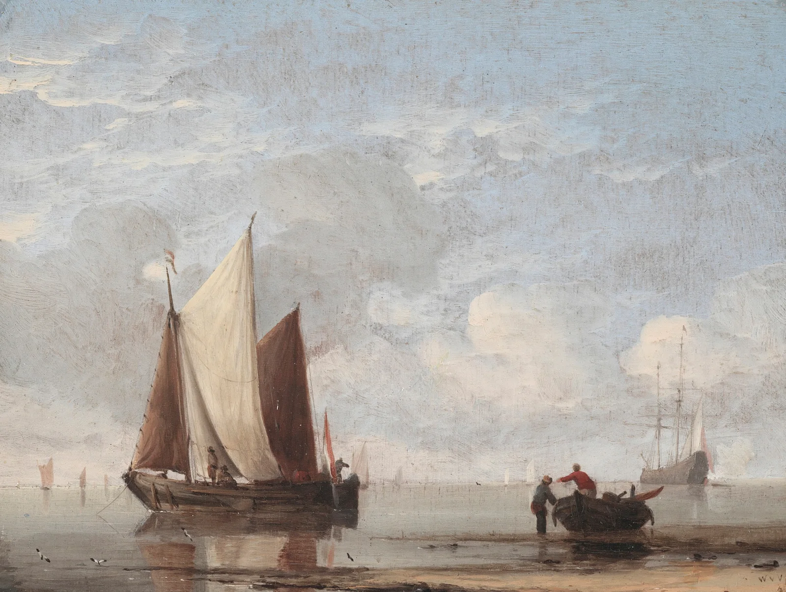 Calm Sea av Willem van de Velde the Younger
