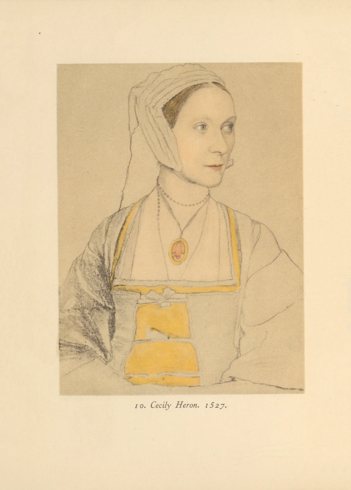 Cecily Heron av Hans Holbein The Younger