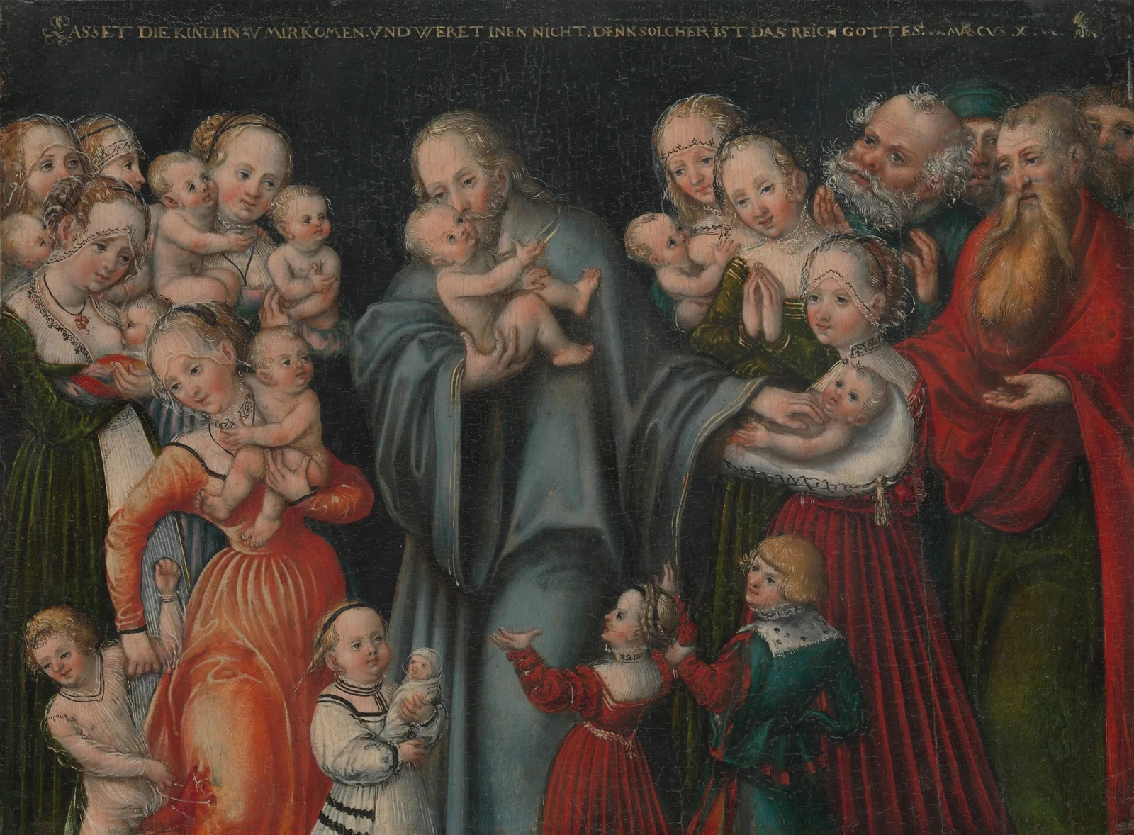 Christ Blessing the Children av Lucas Cranach the Younger