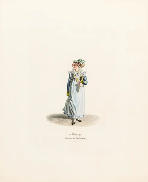 Fribourg. Costume de Cérémonie av Gabriel Lory the Younger