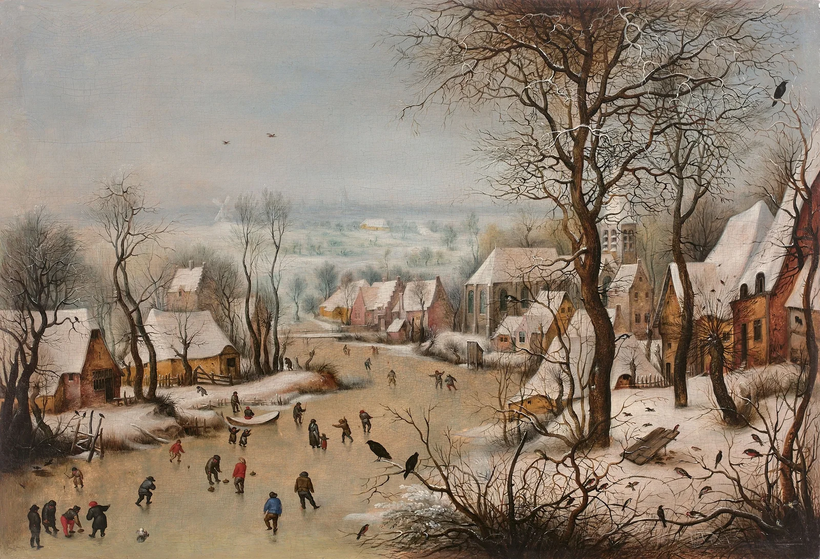 La trappe aux oiseaux av Pieter Brueghel The Younger