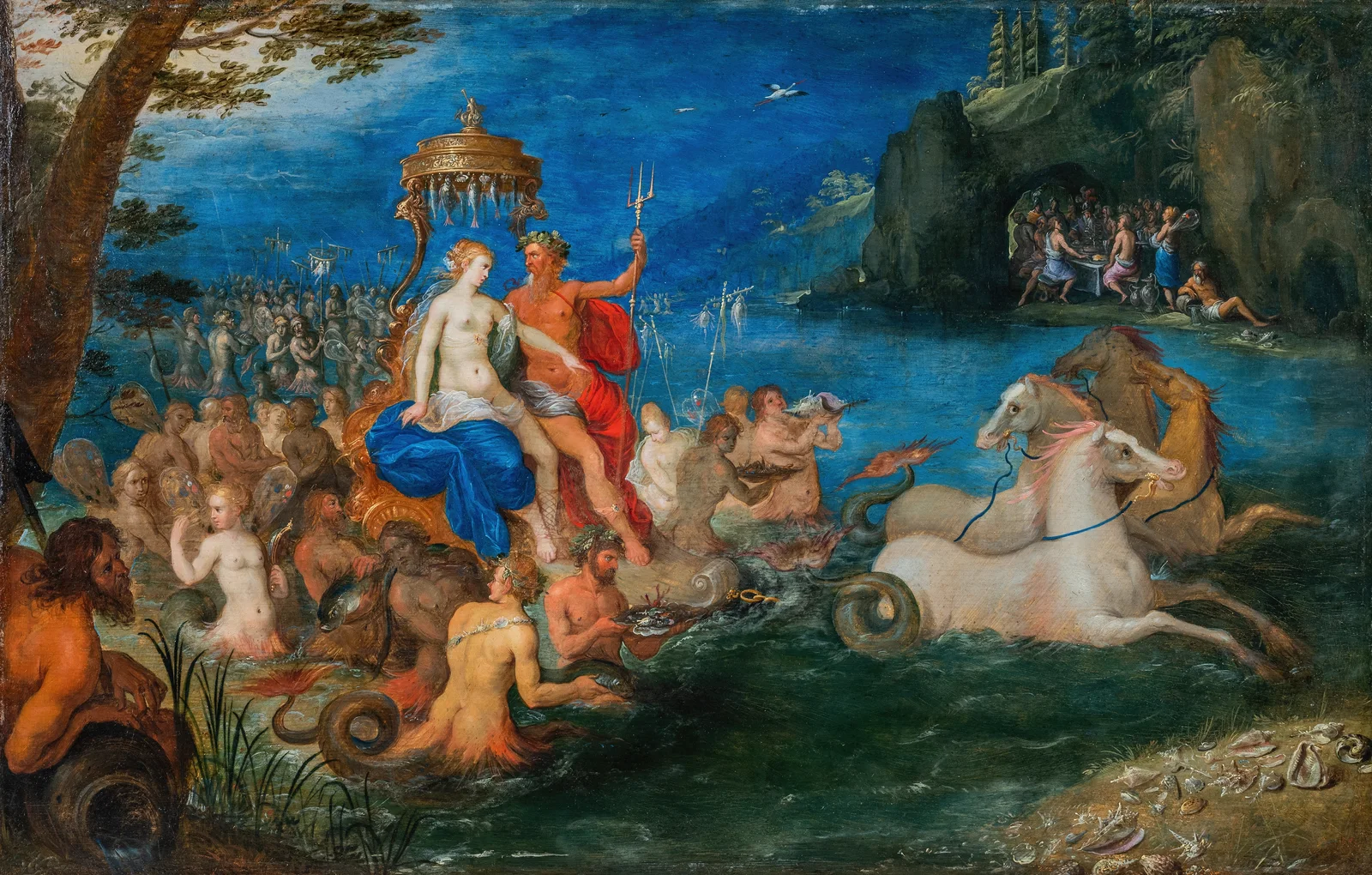 Neptune and Amphitrite av Frans Francken the Younger