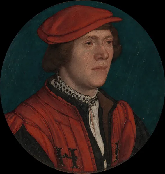 Portrait of a Man in a Red Cap av Hans Holbein The Younger
