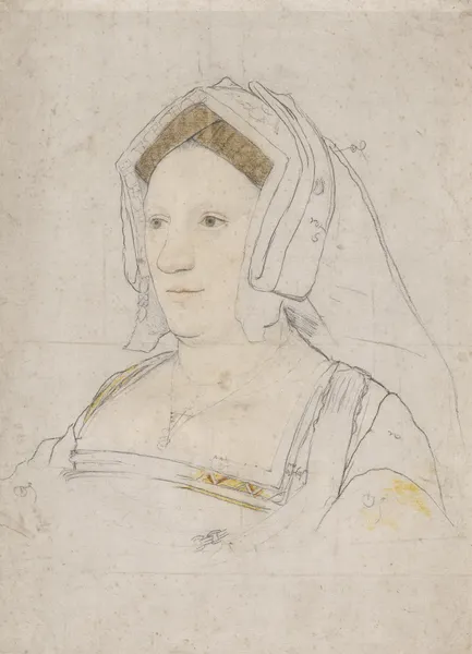 Portrait of an unknown Englishwoman av Hans Holbein The Younger