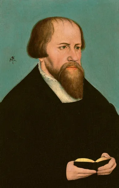 Portrait of Caspar Cruciger av Lucas Cranach the Younger