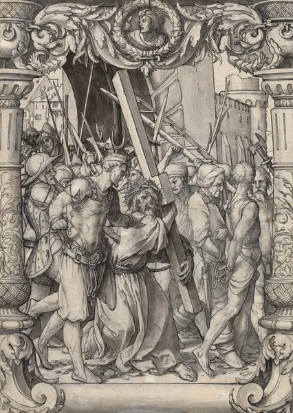 Scheibenriss mit der Kreuztragung Christi av Hans Holbein The Younger