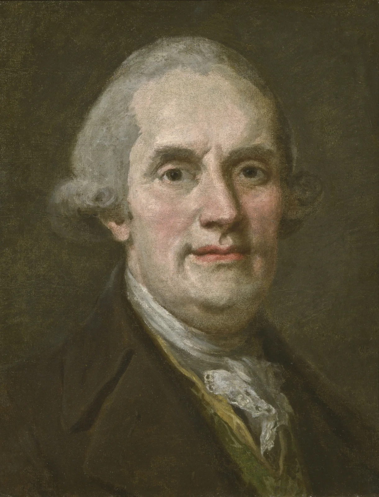 Self-portrait av Lorens Pasch the Younger