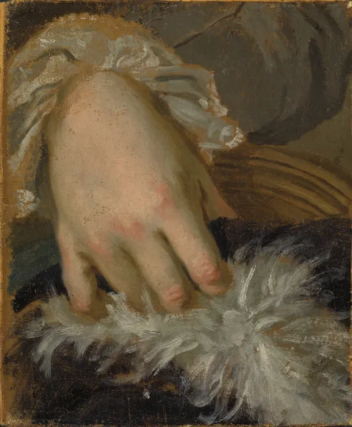 Studie av en hand av Lorens Pasch the Younger